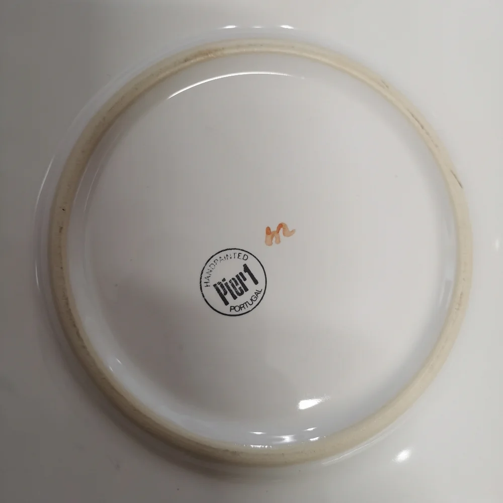 Pier 1 Hand Painted Breakfast Serving Platter 13